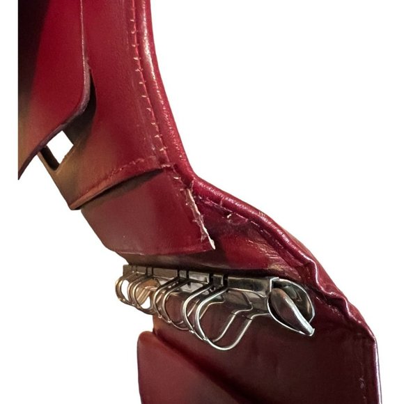 CARTIER: Burgundy, Leather Double C Logo Agenda/Wallet #2449 - Picture 9 of 9